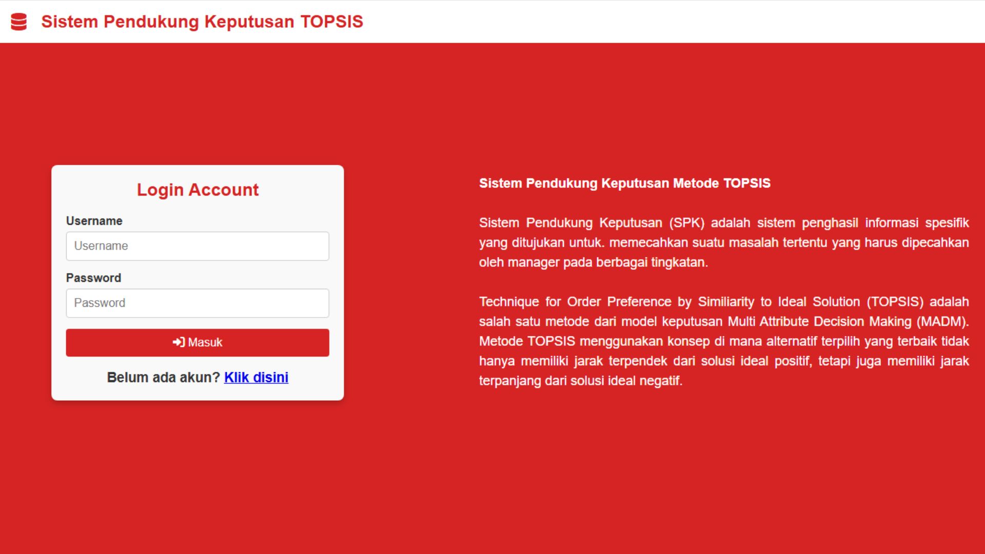 Topsis Website